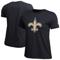 New Orleans Saints Champion Women's Logo T-Shirt Black - NFL