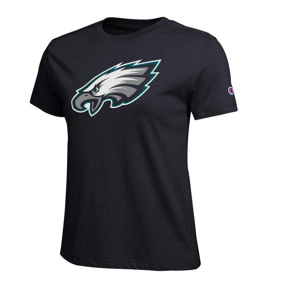 Philadelphia Eagles Champion Women's Logo T-Shirt Black - NFL