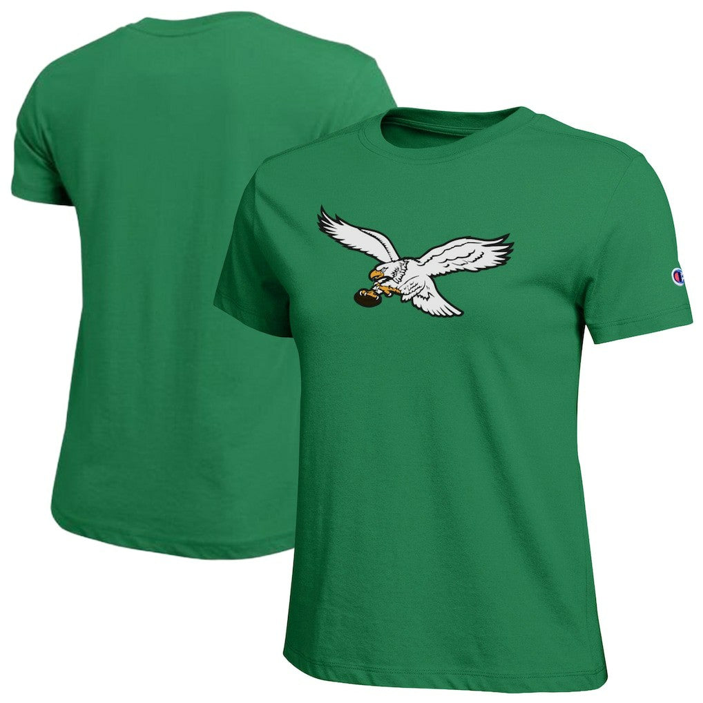 Philadelphia Eagles Champion Women's Logo T-Shirt Kelly Green - NFL