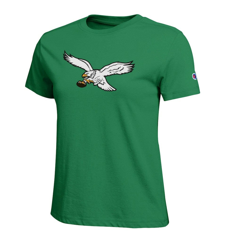 Philadelphia Eagles Champion Women's Logo T-Shirt Kelly Green - NFL