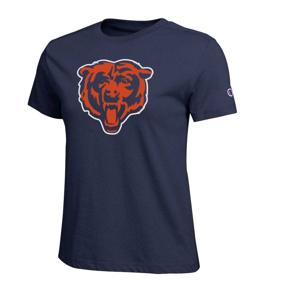 Chicago Bears Champion Women's Logo T-Shirt Navy - NFL