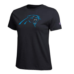Carolina Panthers Champion Women's Logo T-Shirt Black - NFL