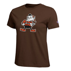 Cleveland Browns Champion Women's Logo T-Shirt Brown - NFL