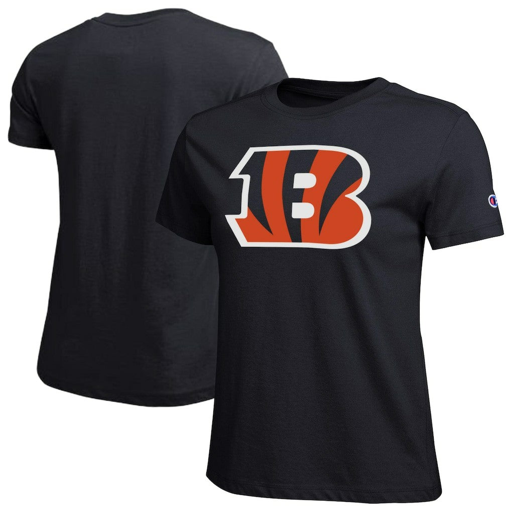 Cincinnati Bengals Champion Women's Logo T-Shirt Black - NFL