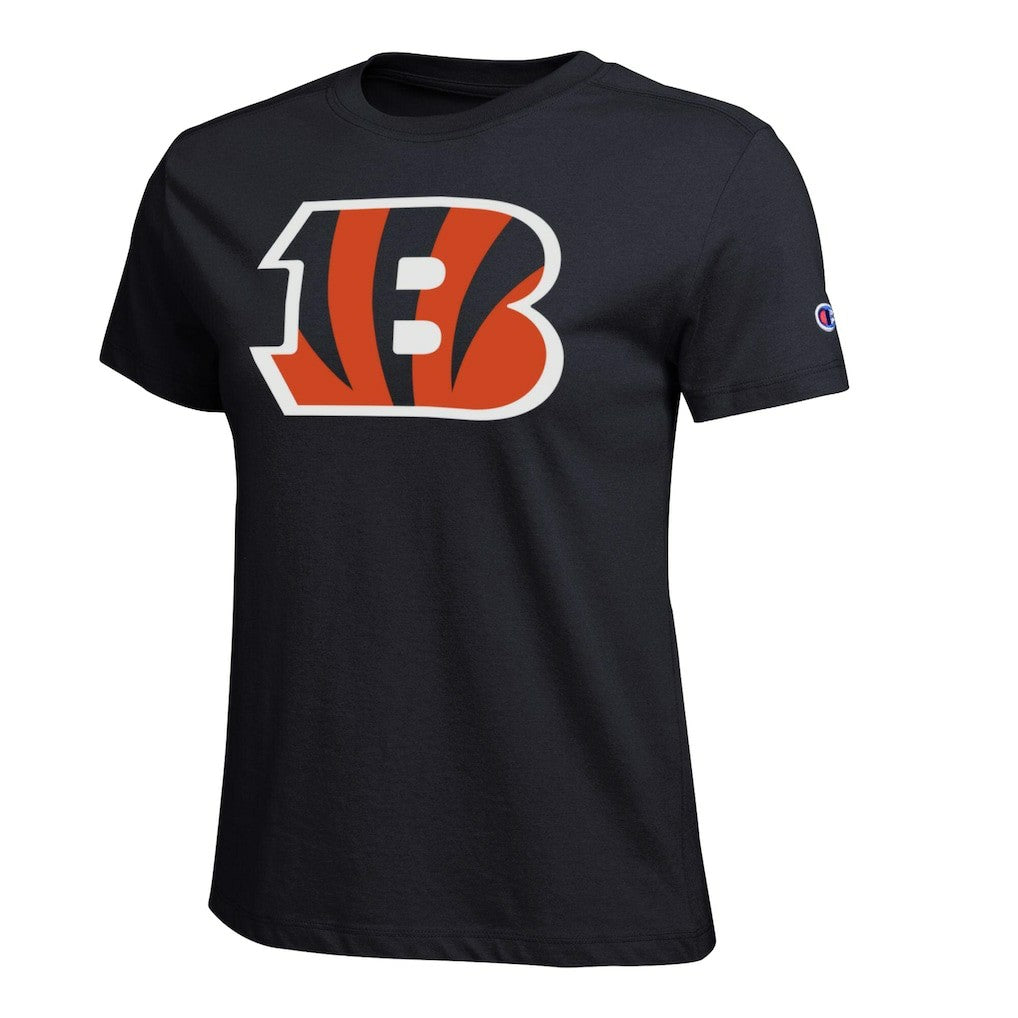 Cincinnati Bengals Champion Women's Logo T-Shirt Black - NFL