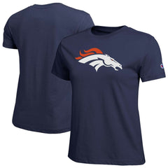 Denver Broncos Champion Women's Logo T-Shirt Navy - NFL