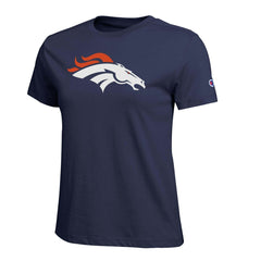 Denver Broncos Champion Women's Logo T-Shirt Navy - NFL