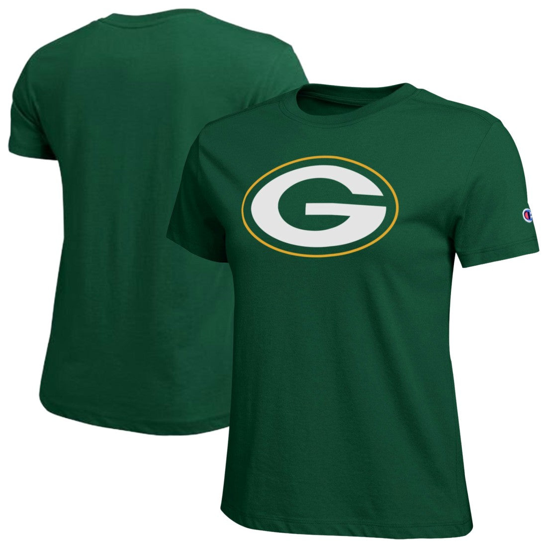 Green Bay Packers Champion Women's Logo T-Shirt Green - NFL
