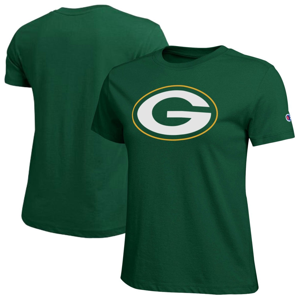Green Bay Packers Champion Women's Logo T-Shirt Green - NFL