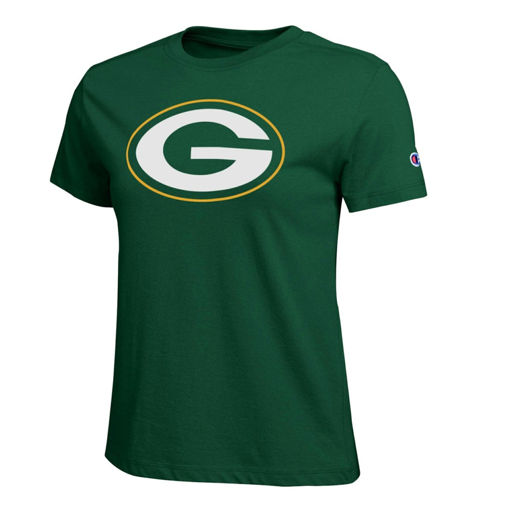 Green Bay Packers Champion Women's Logo T-Shirt Green - NFL