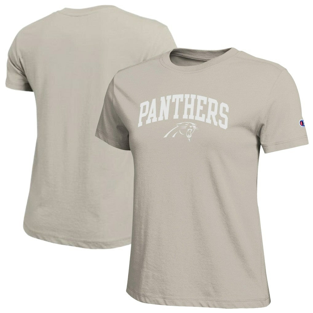 Carolina Panthers Champion Women's Cocoa Butter T-Shirt Light Brown - NFL