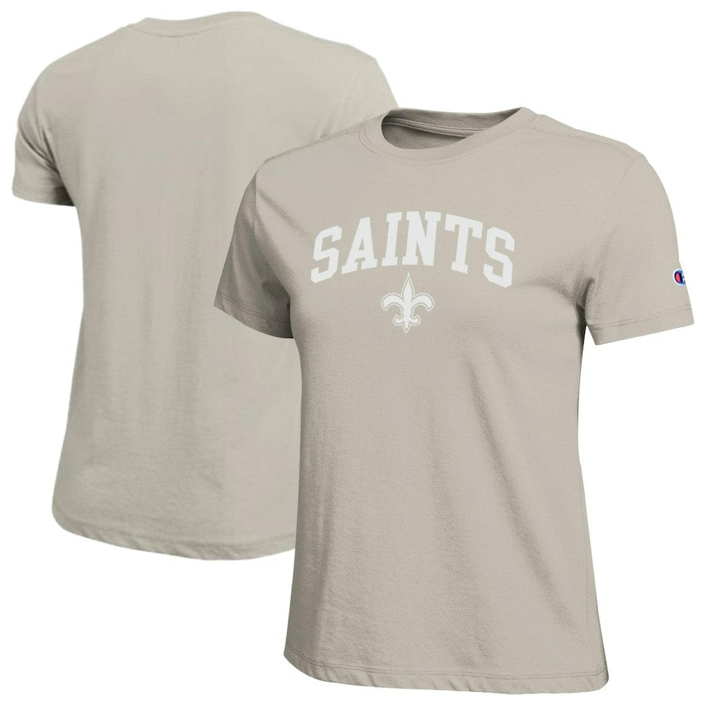 New Orleans Saints Champion Women's Cocoa Butter T-Shirt Light Brown - NFL
