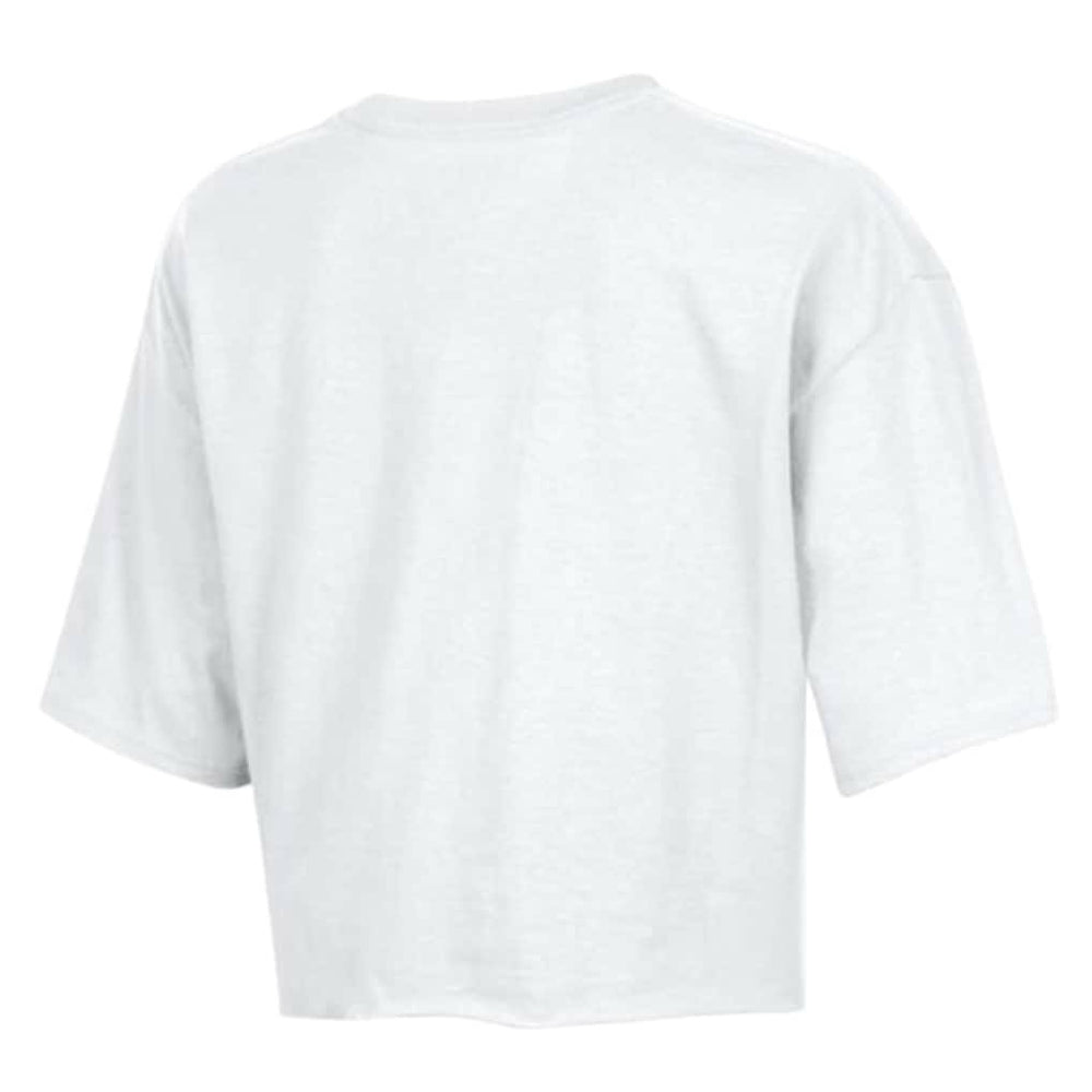 Los Angeles Chargers Champion Women's Boyfriend Cropped T-Shirt White - NFL