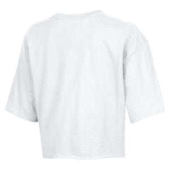Tampa Bay Buccaneers Champion Women's Boyfriend Cropped T-Shirt White - NFL