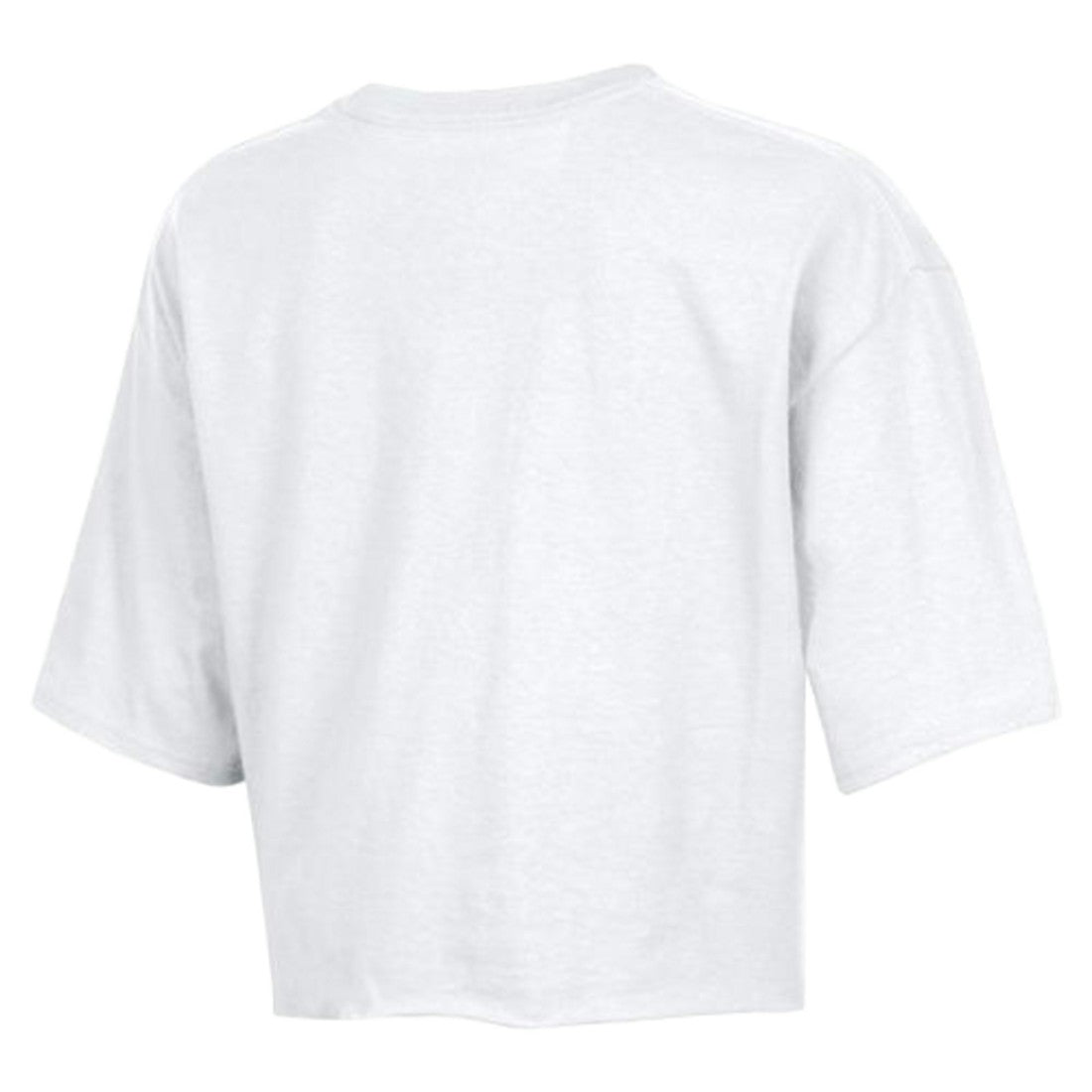 Denver Broncos Champion Women's Boyfriend Cropped T-Shirt White - NFL