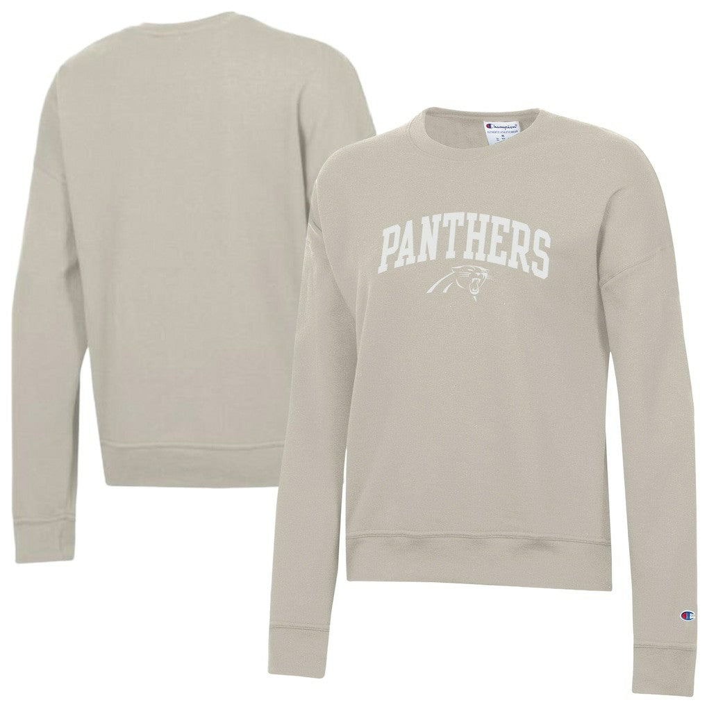 Carolina Panthers Champion Women's Powerblend Cocoa Butter Fleece Sweatshirt Light Brown - NFL