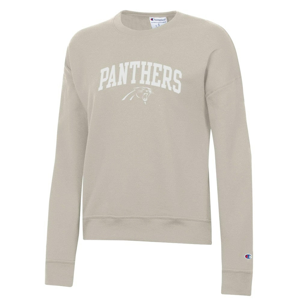 Carolina Panthers Champion Women's Powerblend Cocoa Butter Fleece Sweatshirt Light Brown - NFL