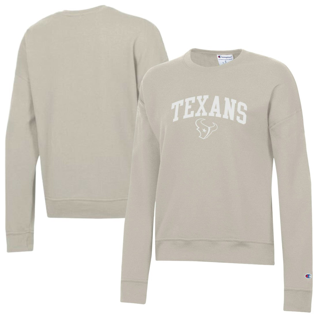 Houston Texans Champion Women's Powerblend Cocoa Butter Fleece Sweatshirt Light Brown - NFL
