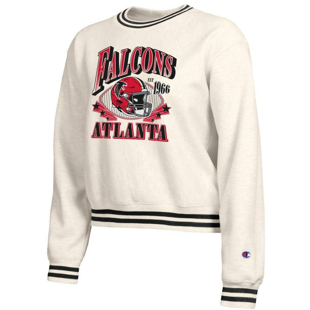 Atlanta Falcons Champion Women's Reverse Weave Fleece Sweatshirt Cream - NFL