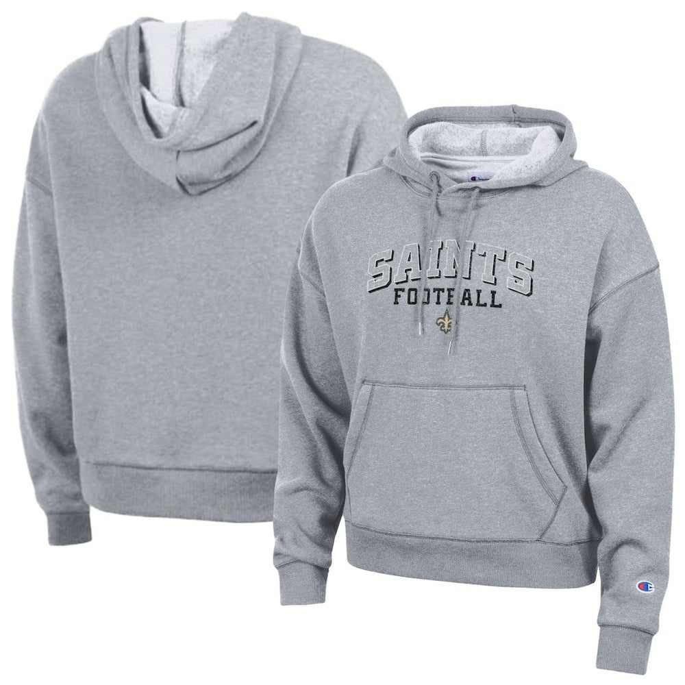 New Orleans Saints Champion Women's Triumph Tri-Blend Hoodie Gray - NFL