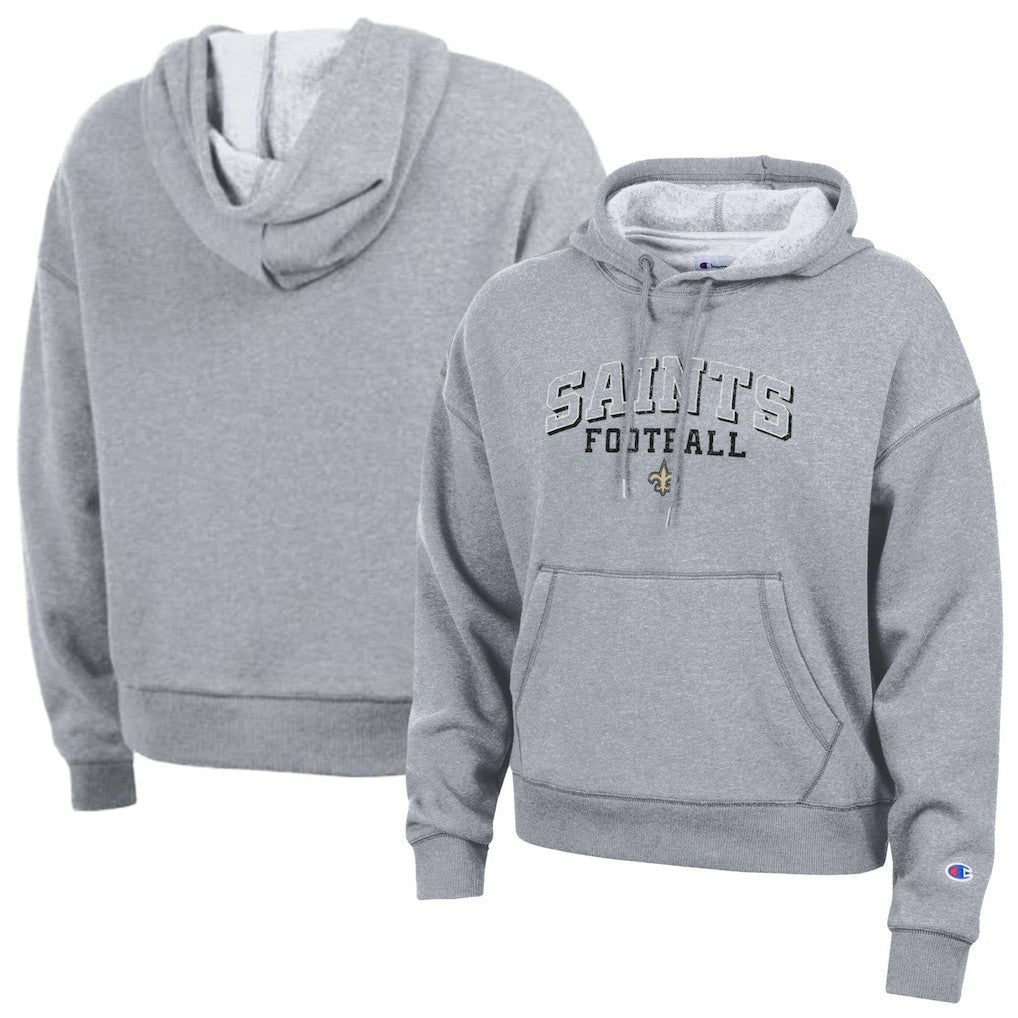 New Orleans Saints Champion Women's Triumph Tri-Blend Hoodie Gray - NFL