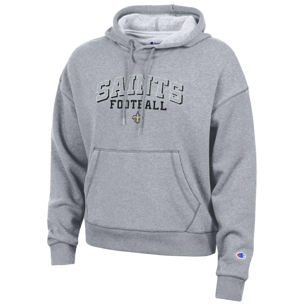 New Orleans Saints Champion Women's Triumph Tri-Blend Hoodie Gray - NFL