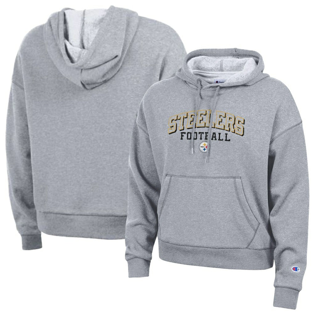 Pittsburgh Steelers Champion Women's Triumph Tri-Blend Hoodie Gray - NFL