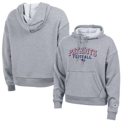New England Patriots Champion Women's Triumph Tri-Blend Hoodie Gray - NFL