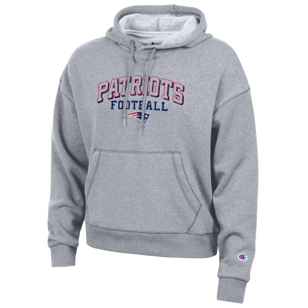 New England Patriots Champion Women's Triumph Tri-Blend Hoodie Gray - NFL