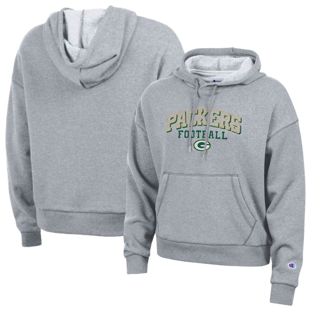 Green Bay Packers Champion Women's Triumph Tri-Blend Hoodie Gray - NFL