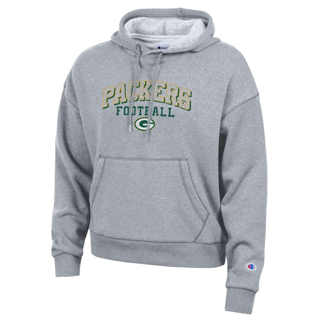 Green Bay Packers Champion Women's Triumph Tri-Blend Hoodie Gray - NFL