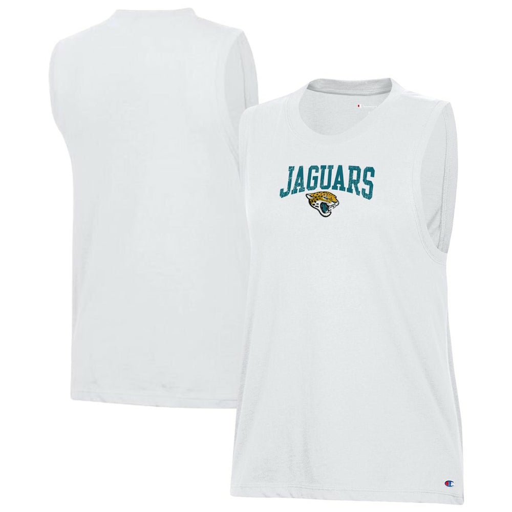 Jacksonville Jaguars Champion Women's Muscle Tank Top White - NFL