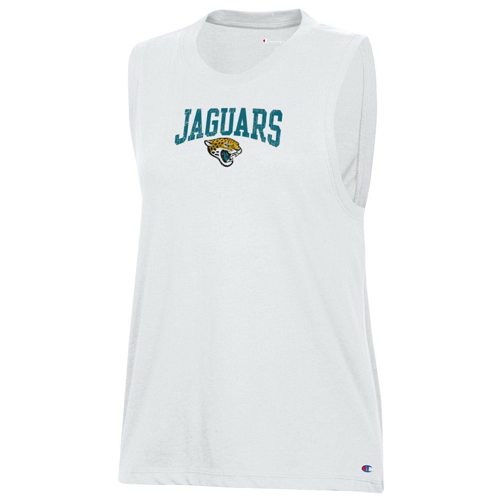Jacksonville Jaguars Champion Women's Muscle Tank Top White - NFL