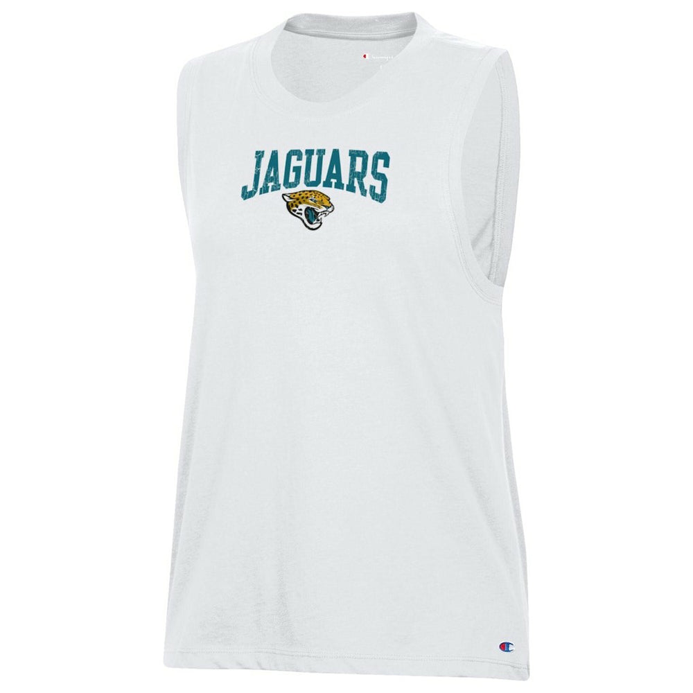 Jacksonville Jaguars Champion Women's Muscle Tank Top White - NFL