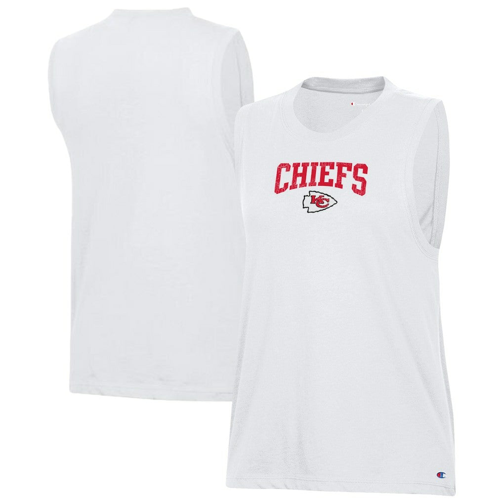 Kansas City Chiefs Champion Women's Muscle Tank Top White - NFL