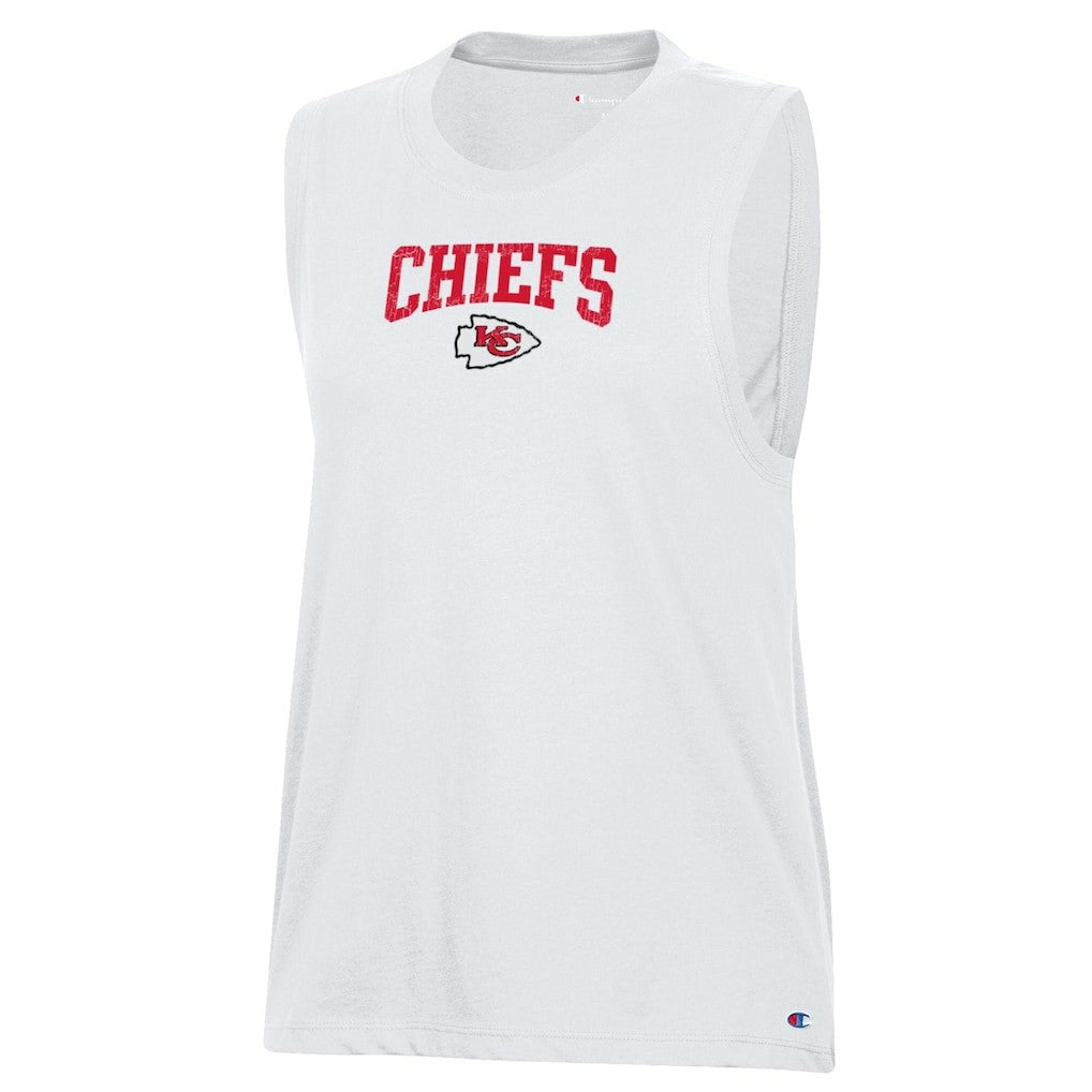 Kansas City Chiefs Champion Women's Muscle Tank Top White - NFL