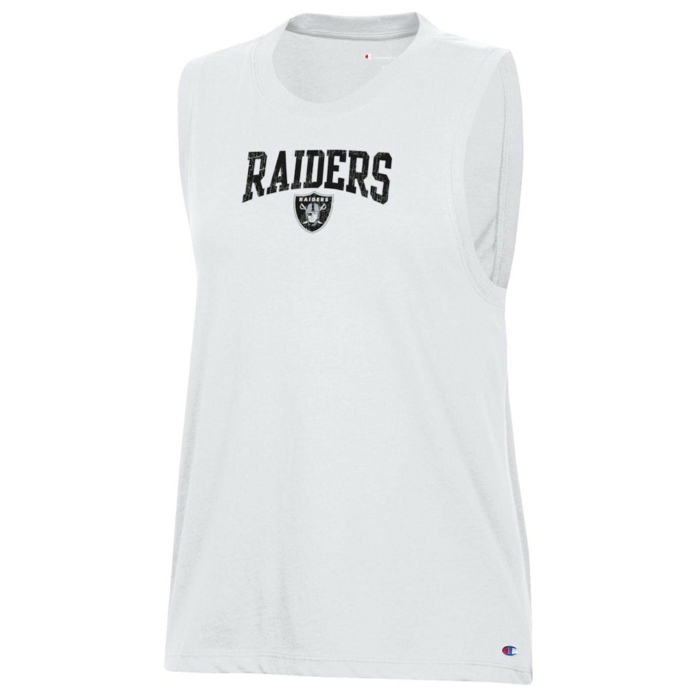 Las Vegas Raiders Champion Women's Muscle Tank Top White - NFL
