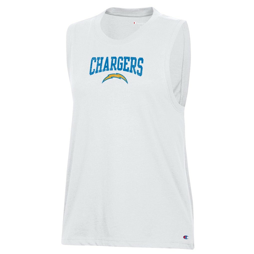 Los Angeles Chargers Champion Women's Muscle Tank Top White - NFL