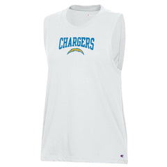 Los Angeles Chargers Champion Women's Muscle Tank Top White - NFL