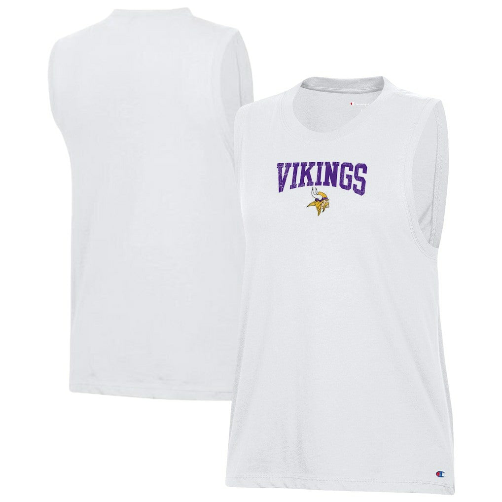 Minnesota Vikings Champion Women's Muscle Tank Top White - NFL