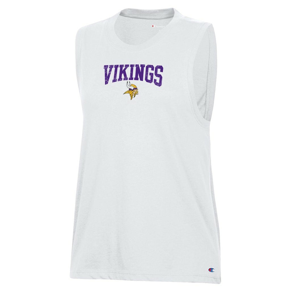 Minnesota Vikings Champion Women's Muscle Tank Top White - NFL