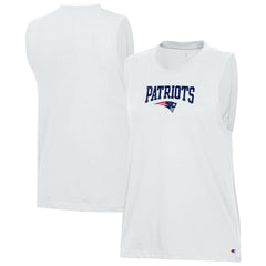 New England Patriots Champion Women's Muscle Tank Top White - NFL