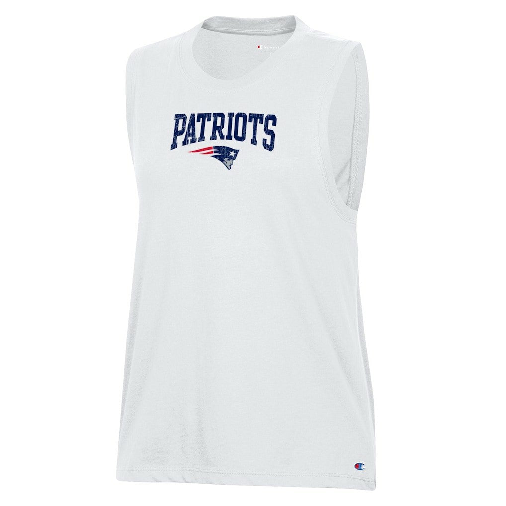 New England Patriots Champion Women's Muscle Tank Top White - NFL