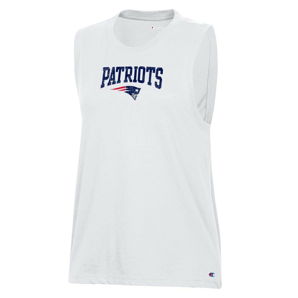 New England Patriots Champion Women's Muscle Tank Top White - NFL