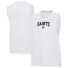 New Orleans Saints Champion Women's Muscle Tank Top White - NFL