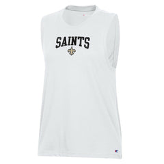 New Orleans Saints Champion Women's Muscle Tank Top White - NFL