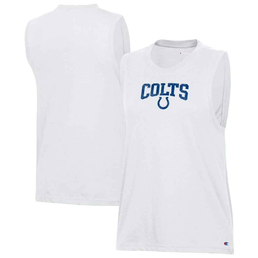 Indianapolis Colts Champion Women's Muscle Tank Top White - NFL