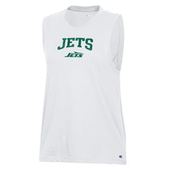 New York Jets Champion Women's Muscle Tank Top White - NFL