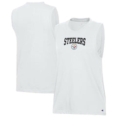 Pittsburgh Steelers Champion Women's Muscle Tank Top White - NFL