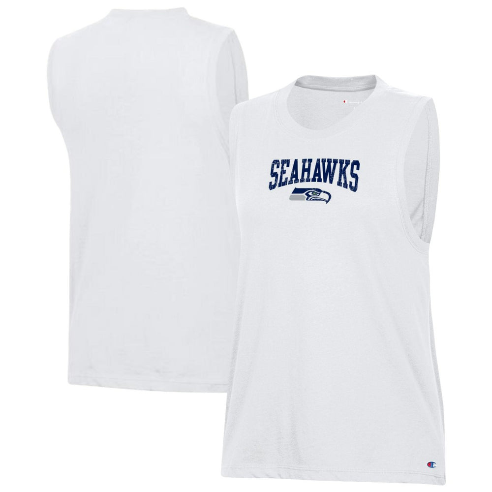 Seattle Seahawks Champion Women's Muscle Tank Top White - NFL